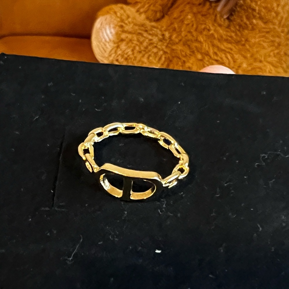 18k Gold filled Ring Chain Style - Picture 6 of 8